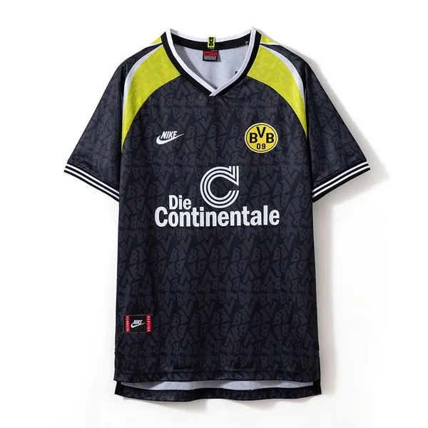 Camiseta de fútbol Borussia Dortmund 1995/96 VISITANTE MANGA CORTA VERSION FAN